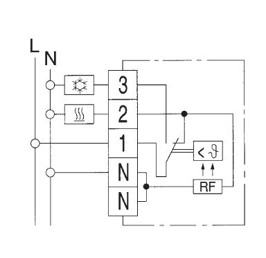 Obrázok Izbový termostat Eberle RTR-E 6721, 5 až 30 °C, biely